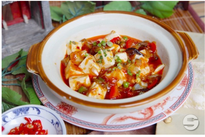 808. Mapo tofu sauté au porc haché - Zhong tong