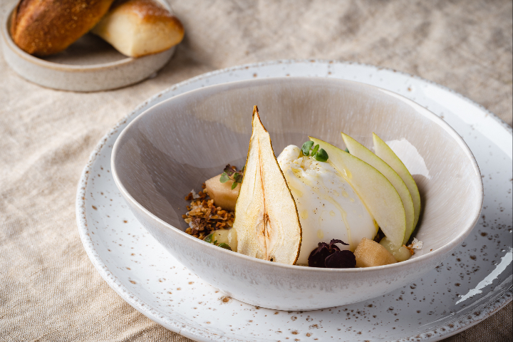 Burrata & poires - L'Agape