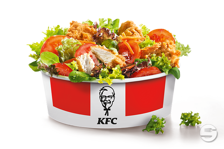 Salad with 4 filet bites - KFC - Kentucky Fried Chicken