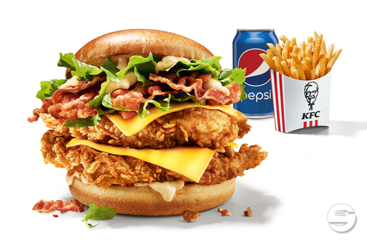 Double Cheese and Bacon Burger Menu - KFC - Kentucky Fried Chicken