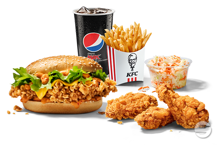 Fire Zinger Burger Box Menu - KFC Welle7