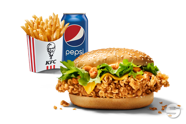 Supercharger Zinger Burger Menu - KFC - Kentucky Fried Chicken