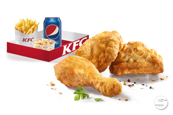 Menu Box 3 Pièce de Poulet - KFC - Kentucky Fried Chicken