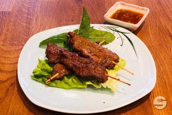 72. Brochette de boeuf - Le Basilic
