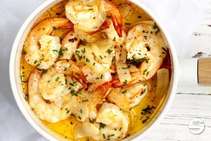 Prawns with garlic - Brasserie de l'Etoile