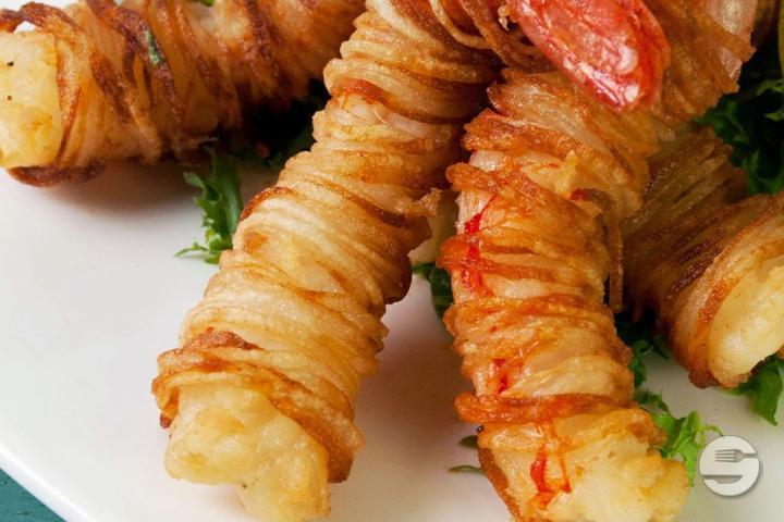 4 Fried Shrimps - Tibet Bistro