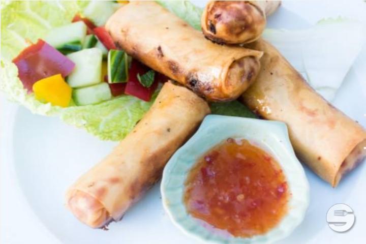 Springroll with vegetables - Lumpiang Gulay - Wilma's Kitchen