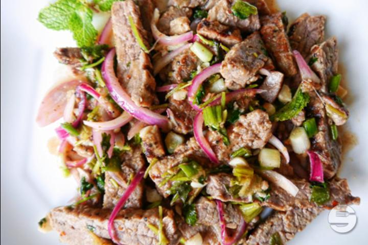 Yum Nuea Nam Tok - Sweet & Sour