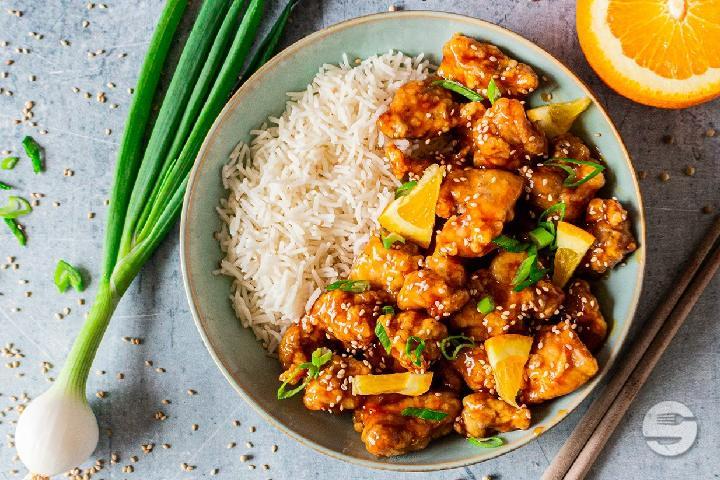 Poulet mit Orangensauce - Sweet & Sour