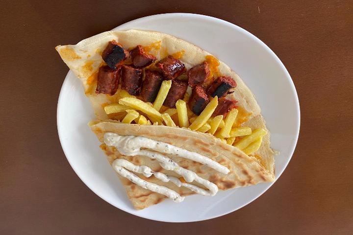 Crêpe merguez - Crêperie sucrée & salée