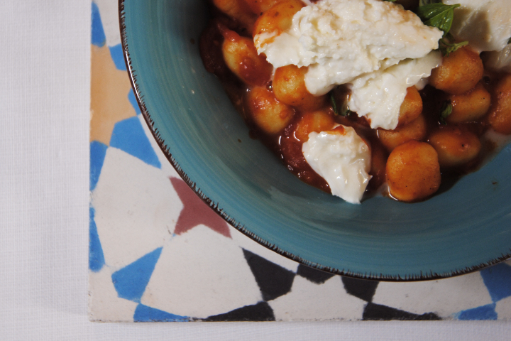 Gnocchi al Pomodoro, Bufala e Basilico - Al Ventuno