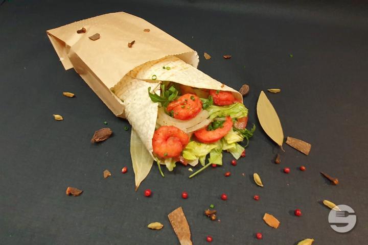 Chapati Gambas Tandoori - Paprika In/Out