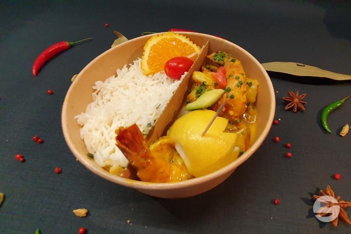 Prawns Curry & Rice - Paprika In/Out