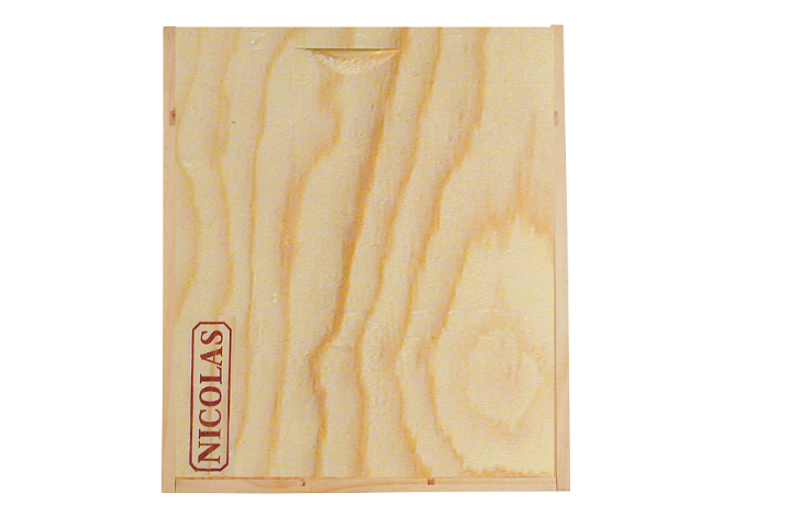 Wooden Box 3 Bottles