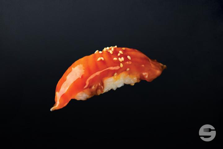 Nigiri Lachs Teriyaki - Sushi Shop