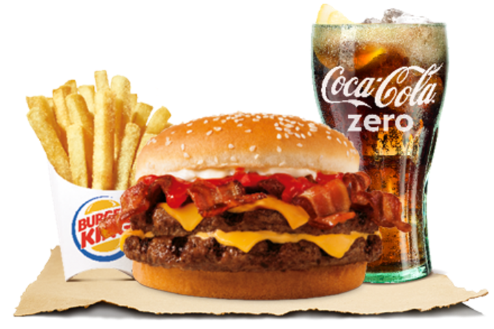 Double Bacon King Menu - Burger King