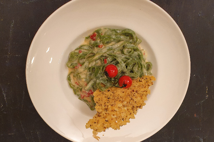 Hausgemachte Spinat Tagliatelle - Lapin
