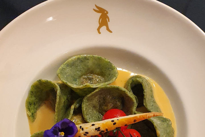 Degustationsportion Tortelloni - Lapin