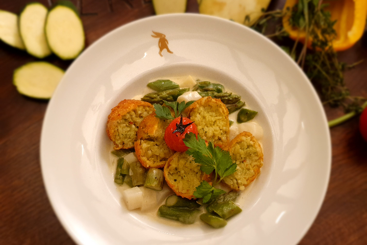 Hausgemachte Bärlauch Risotto-Kugeln - Lapin