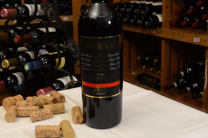 Quattromani, Merlot Cuvée DOC,2017/19 Huber-Gialdi-Brivio-Delea (CH) 75 cl - Lapin Cellar