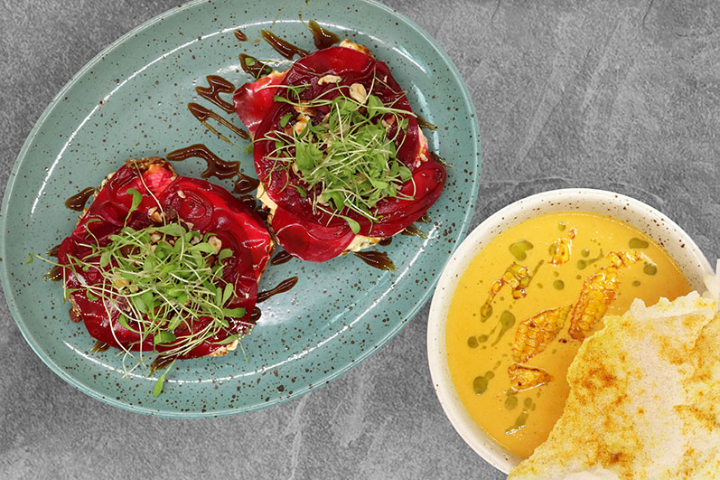 CHEESE & BEETS TOAST & SOUP - Beetnut
