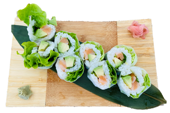 Rouleaux d'été saumon avocat - Maru Sushi