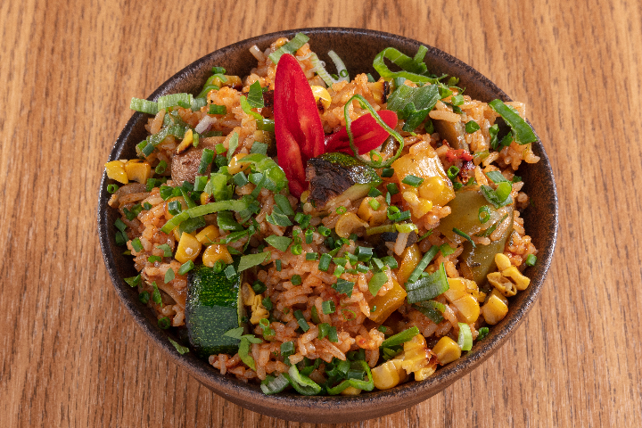 Hausgemachter Jambalaya Reis - Sir Andrew's Restaurant