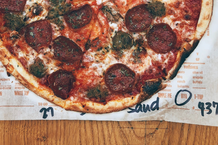 Pizza Salami Piccante - Sir Andrew's Restaurant