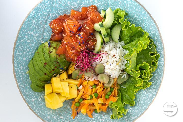 Salmon Poke Bowl - Cafe Bel Ami