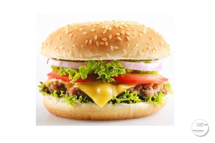 Cheeseburger mit Pommes Frites - Implex Pizza Grill Bar