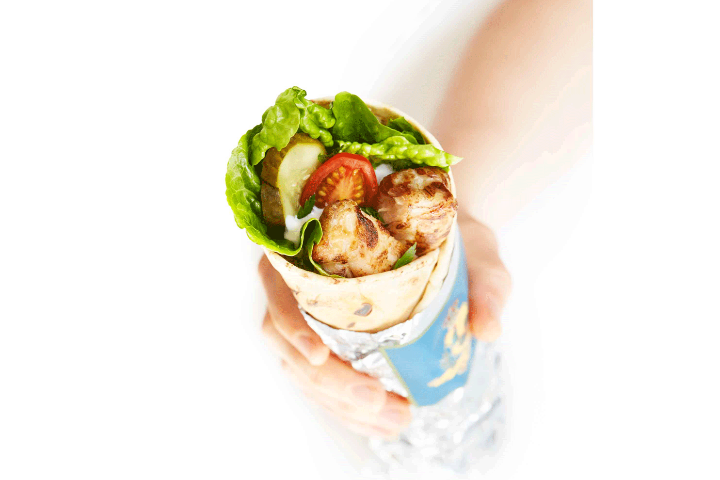 Chargrilled Aioli Chicken Wrap - Leon