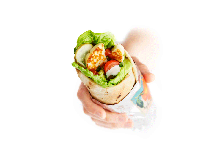Grilled Halloumi Wrap - Leon