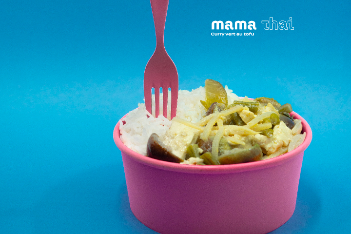 Curry vert au tofu (piquant) - Mama Thaï