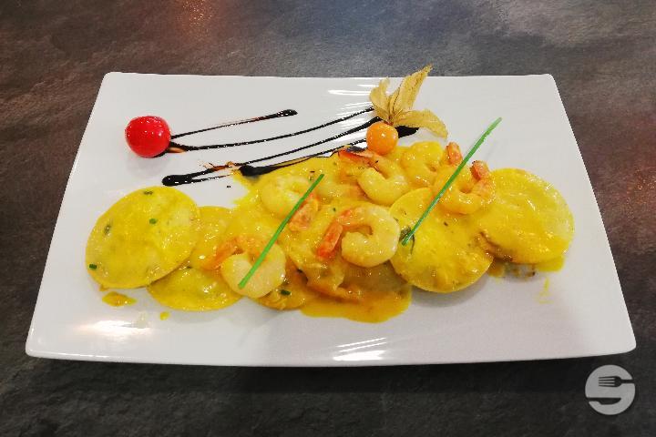 Ravioli aux asperges & Safran - Le Vaudois