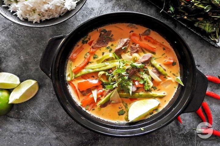 Bœuf au Curry Rouge 🥩❤️ - Pad Thaï