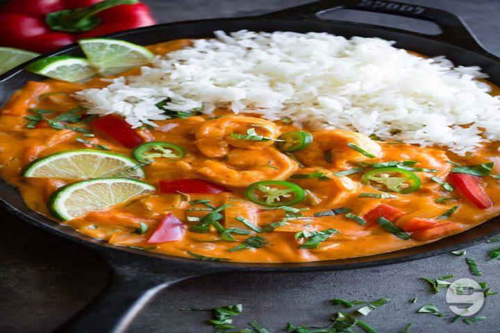 Crevettes au Curry Rouge 🍤❤️ - Pad Thaï