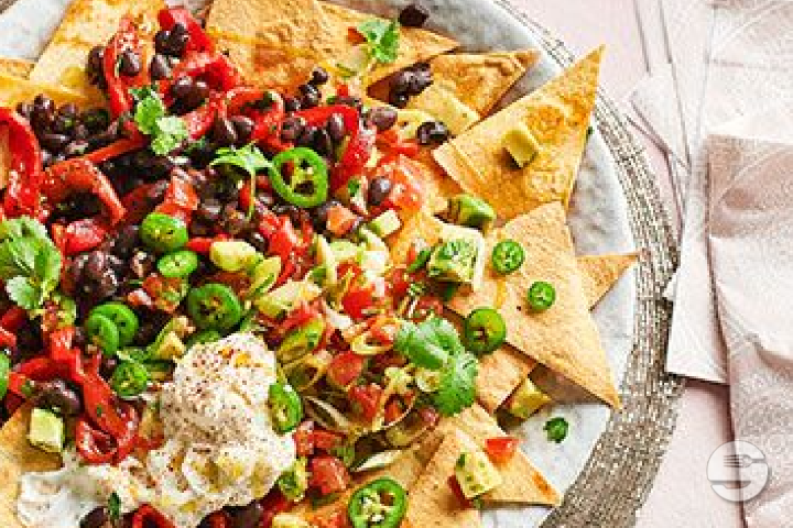 Veggie Nachos - Texas Club