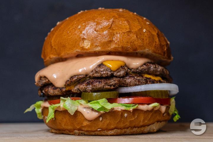 BBQ Cheeseburger - Texas Club