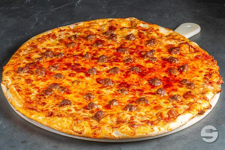 Pizza Merguez ø 45 cm disponible dès 10h00 - Migros Take Away du Silo