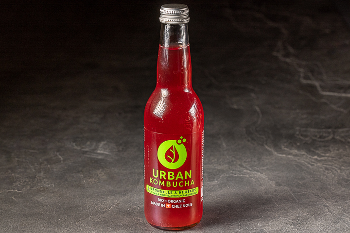 Urban kombucha citronelle & Hybiskus - Migros Yummy Take Away Métropole