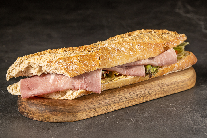 Baguette four à pierre au jambon de derrière - Migros Yummy Take Away Métropole