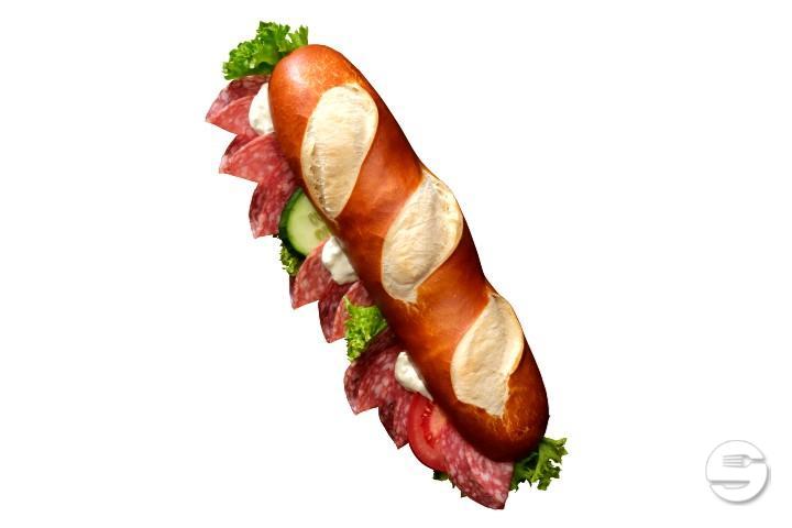 Baguette Salami - Brezelkönig Basel SBB