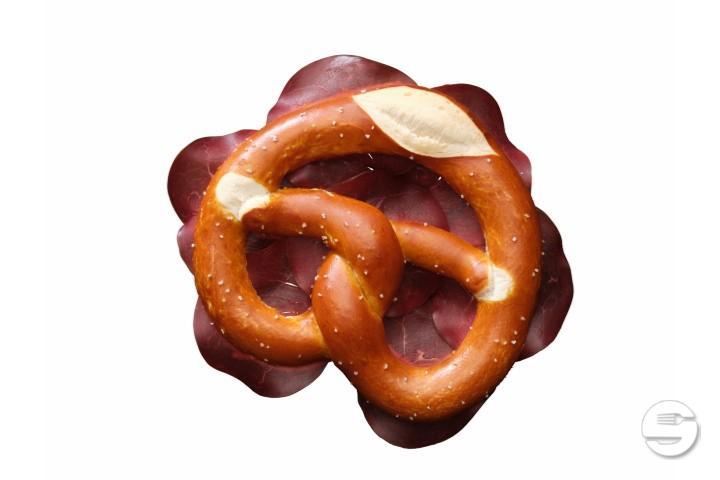 Bretzel Mostbröckli (viande de boeuf fumée) - Brezelkönig Basel SBB
