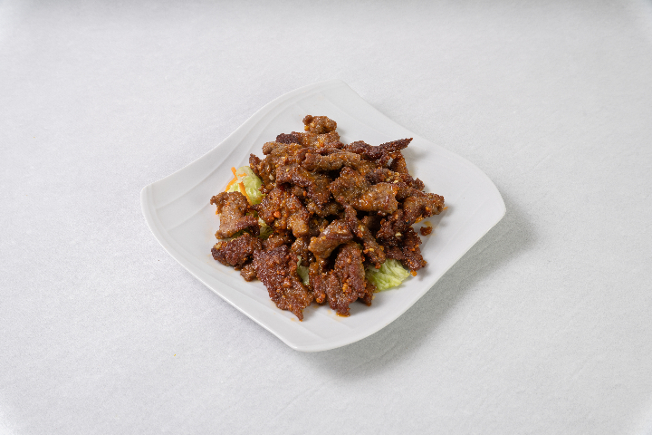56. Grilled Beef with Garlic - Qing Dao Express