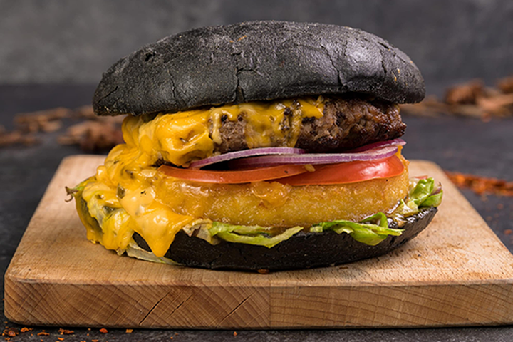 Menu burger black time "charbon noir" - Showtime Food