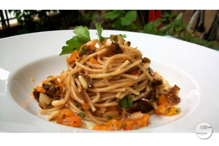 Integral Spaghetti with garden flavours - Ristorante Giardino