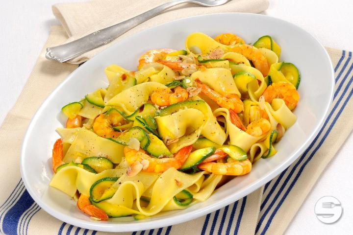 Tagliatelle con gamberetti - Tranquillo