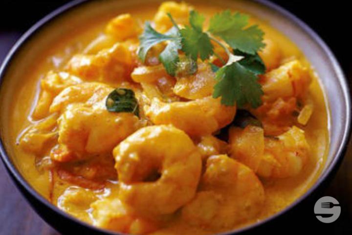266. Thai Style Red Curry Shrimps - Le Lotus