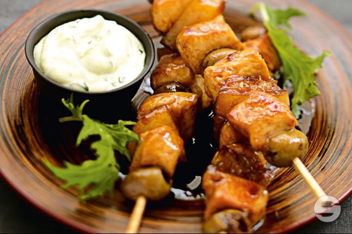 4. Chicken Skewers - Le Lotus