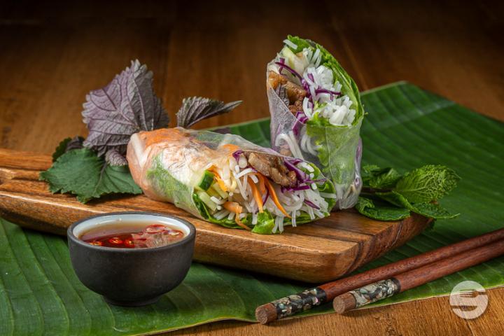 5 Spice Pork Summer Rolls - Sô' 88 Vietnam street food